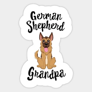 German Shepherd Grandpa Pawpa Dog Grandparents Grand Paw Sticker